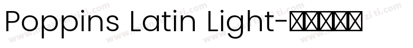 Poppins Latin Light字体转换